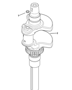 Kohler Sv720-3044 Crankshaft Diagram and Parts List for Z-FORCE54 (17BF3AGX-17BF3AGX010)(2011 & Before) Cub Cadet Lawn Tractor